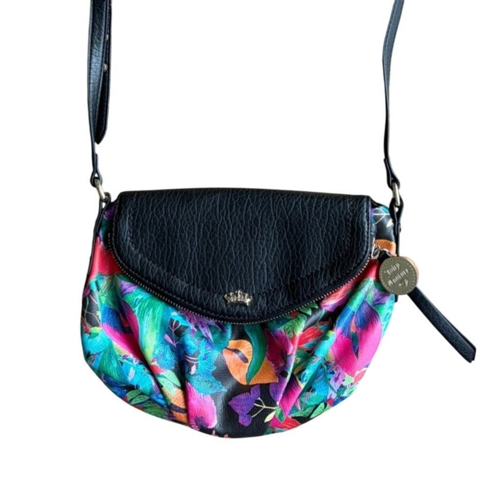 Juicy Couture Tropical Floral Envelope Style Crossbody Bag - Picture 1 of 11
